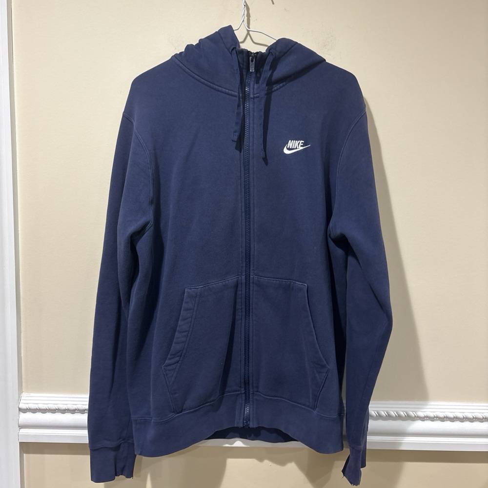 Nike Navy Blue Full-Zip Hoodie